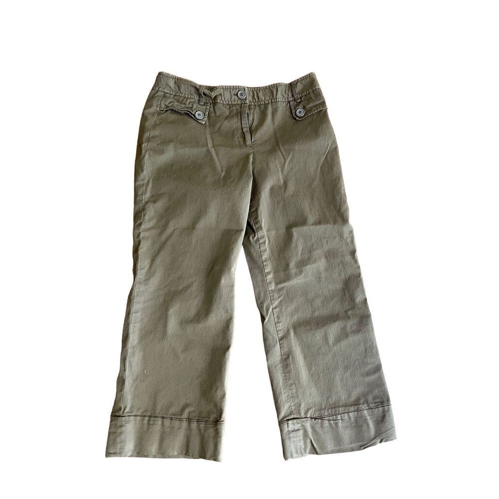 Ann Taylor Loft Green Lightweight Capris Pants Women’s Size 8